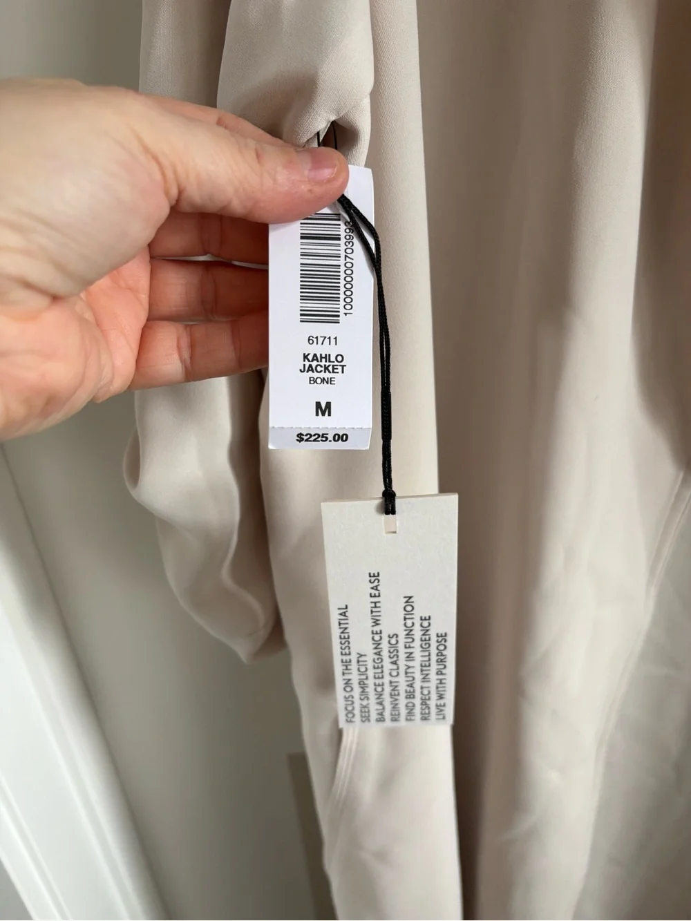 Babaton Kahlo Cream Lightweight Belted Jacket - Picture 7 of 7